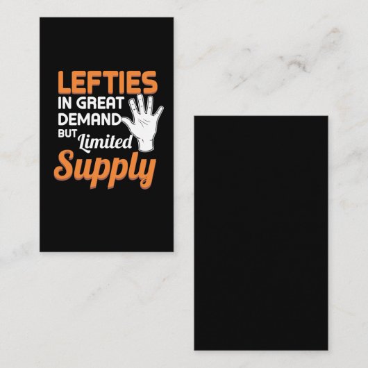 左利きの左利きのギフトのプライドLeftie 名刺 (正面/裏面)