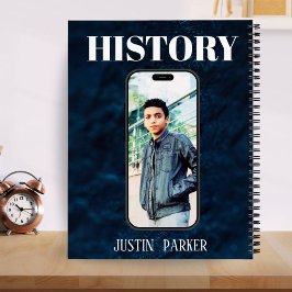 左利きの海軍抽象名写真主題少年たち ノートブック