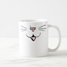 左利きの猫の顔-