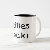 左利きの石 ツートーンマグカップ (正面右)