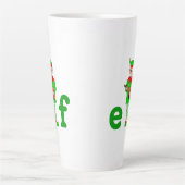 左利きの音楽エルフ カフェラテマグ (正面)