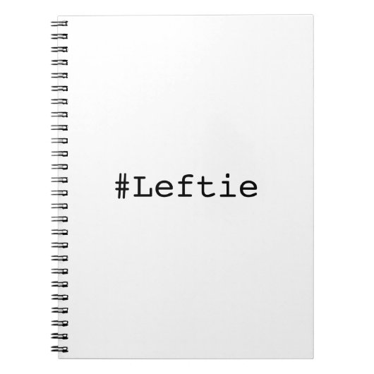 左利きのLeftie ノートブック (正面)