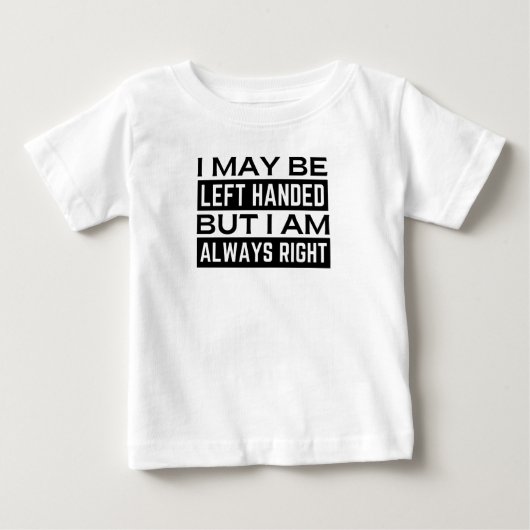 左利きのTシャツ ベビーTシャツ (正面)
