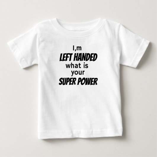 左利きのTシャツ ベビーTシャツ (正面)