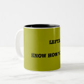 左利きは右のそれをする方法を知っています(マグ) ツートーンマグカップ (正面左)