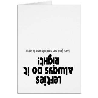 左利きは右のそれ常に