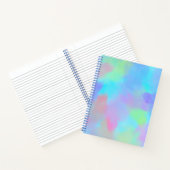 左利き専用ノートブック - かわいい花柄パステルカラー ノートブック (内部)