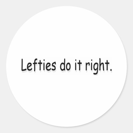 左利き ラウンドシール (正面)