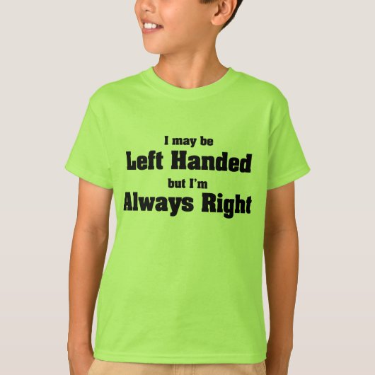 左利き Tシャツ (正面)