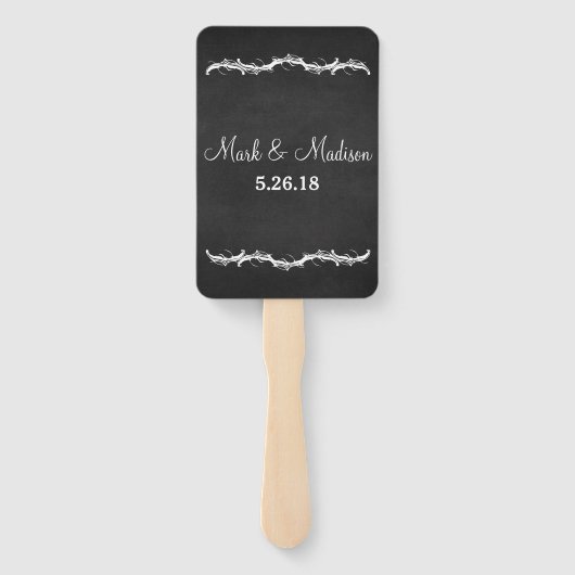 左右のサイド黒板のシートを選結婚択 ハンドファン (裏面)