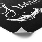 左右の黒板のサインを結婚選ぶ ポスター (角)