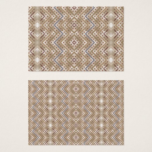 左右対称のデザイン機能を示す茶色の敷物 (正面&裏面)