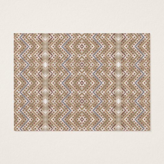 左右対称のデザイン機能を示す茶色の敷物 (裏面)