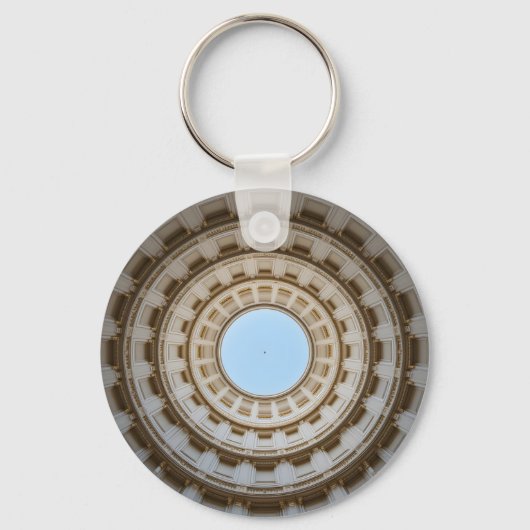 左右対称の虫の目のグランドドームのビュー キーホルダー (正面)