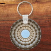 左右対称の虫の目のグランドドームのビュー キーホルダー (裏面)