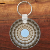 左右対称の虫の目のグランドドームのビュー キーホルダー (正面)