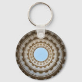 左右対称の虫の目のグランドドームのビュー キーホルダー (裏面)