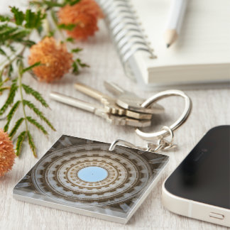 左右対称の虫の目のグランドドームのビュー キーホルダー