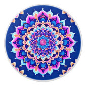 左右対称マンダラノブ&プル セラミックノブ (正面)