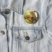 左向きの織工と糸車 ヴィンセント・ヴァン・ゴッホ 缶バッジ (インサイチュ)