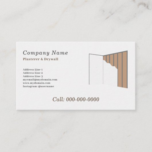 左官とドライアウォール 名刺 (正面)