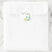 左官のスティックマン ラウンドシール (バッグ)