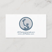 左官石積み乾燥壁アポイントメント 名刺 (裏面)