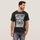 左官職人の空飛ぶ漆喰職人 Tシャツ (正面フル)