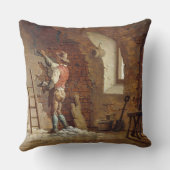 左官、c.1807 (パネルの油) クッション (裏面)