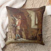 左官、c.1807 (パネルの油) クッション (ブランケット)