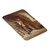 左官， c.1807 (パネル油) マグネット (右側)