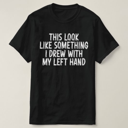 左手で描いたみたい Tシャツ (デザイン正面)