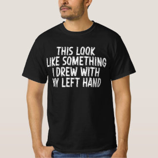 左手で描いたみたい Tシャツ