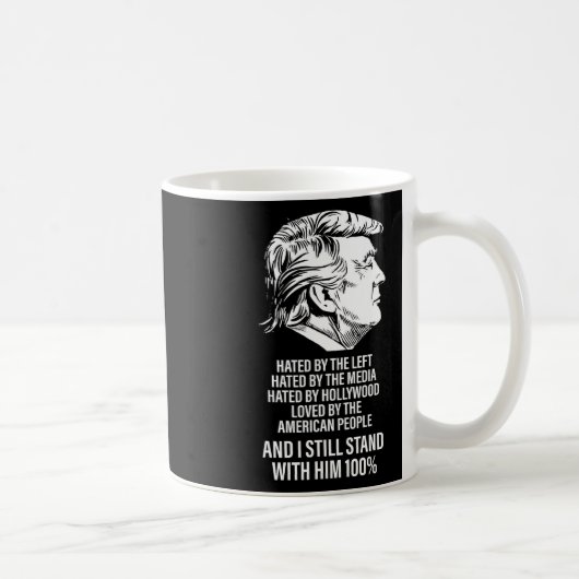 左派とメディアに嫌われ続けるトランプ コーヒーマグカップ (右)