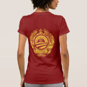 左翼のカスタマイズ可能な風刺のワイシャツ Tシャツ (裏面)