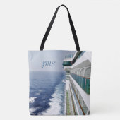 左舷のバルコニーのモノグラムのな航海の トートバッグ (正面)