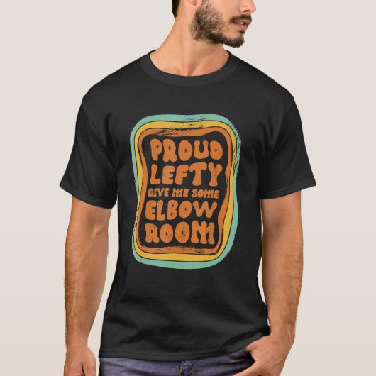 左誇りを持ったに与え肘の部屋3 Tシャツ (正面)