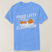 左誇りを持ったに与え肘の間 Tシャツ (デザイン正面)