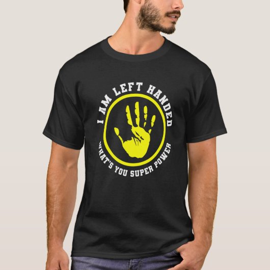 左離れ手用の手誇りを持った入り離れデザイン1 Tシャツ (正面)
