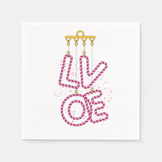 左V左 スタンダードカクテルナプキン (正面)