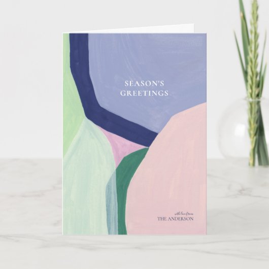 巧みなクリスマスホリデーグリーティングカード シーズンカード (正面)