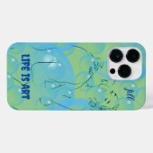 巧みなトレンディー夫婦の幸せ iPhoneケース (裏面横)