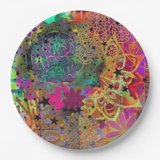 巧みなムスリム ペーパープレート (正面)