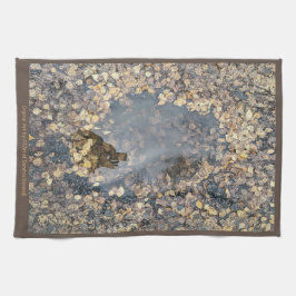 巧みなリーフ秋反射 キッチンタオル