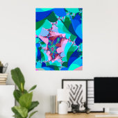 巧みな森の葉 ポスター (ホームオフィス)