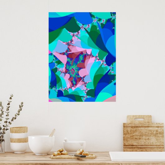 巧みな森の葉 ポスター (キッチン)