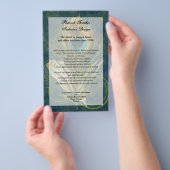 巧みな詳細孔雀フェザープログラムフライヤー チラシ (ハンドル)