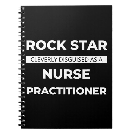 巧みにナースに装ったロックスター ノートブック (正面)