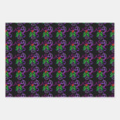 巧エレガントみなホリ葉ーのクリスマス ラッピングペーパーシート (正面3)