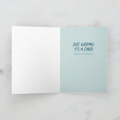 巧妙おもしろいな間抜けハッピーバースデー カード (内部)